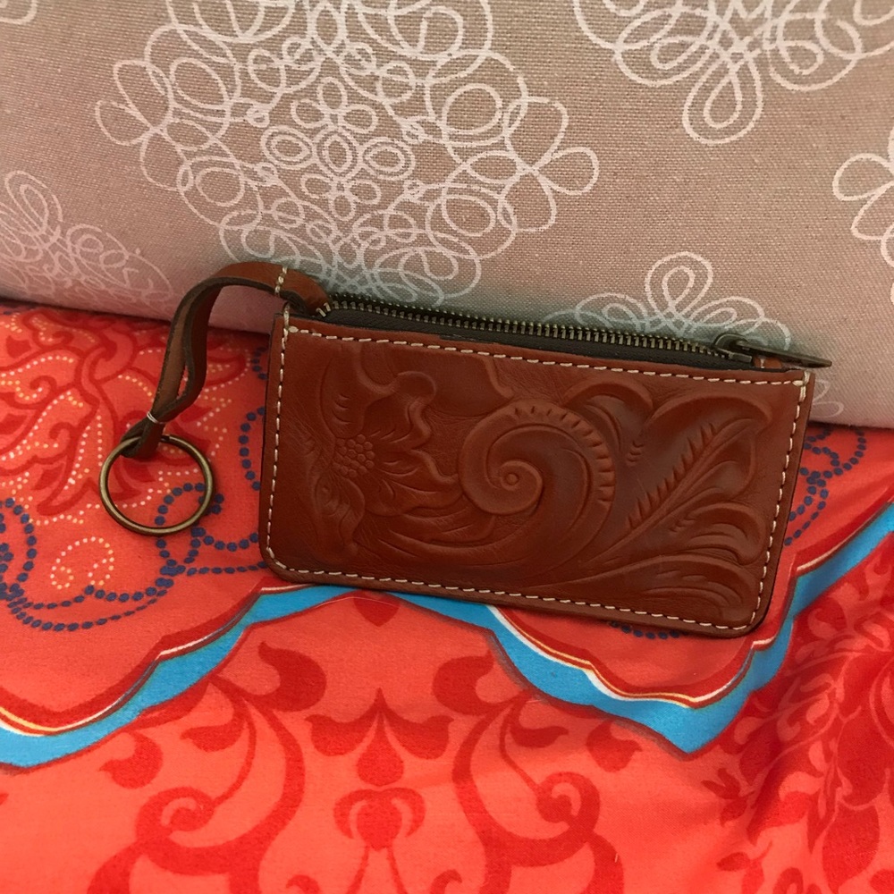 Patricia Nash leather ID card case wallet